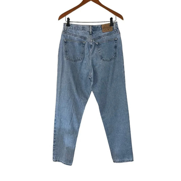 GAP Light Wash Jeans Vintage 90s Size 12 Tapered Mom Fit High Waist Rise Denim - Picture 2 of 11